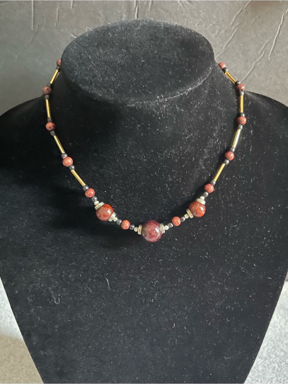 Handcrafted Red Bead Necklace